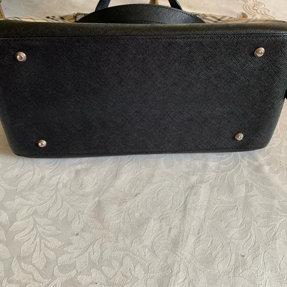 Burberry Nova Check Beige Canvas Handbag